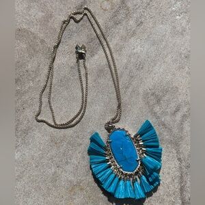 Kendra Scott Adjustable Blue Pendant Necklace